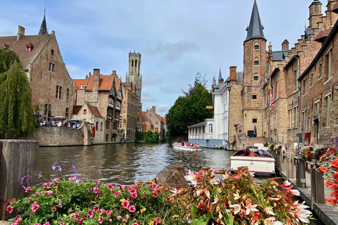 Bruges Highlights Trip from Paris Lunch Boat Beer Chocolate