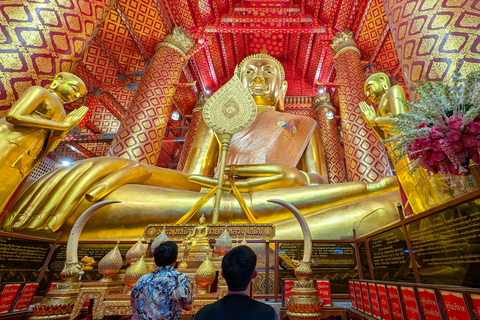 Bangkok : Excursion d&#039;une journée à Ayutthaya avec visite privée à bord d&#039;une longue queue