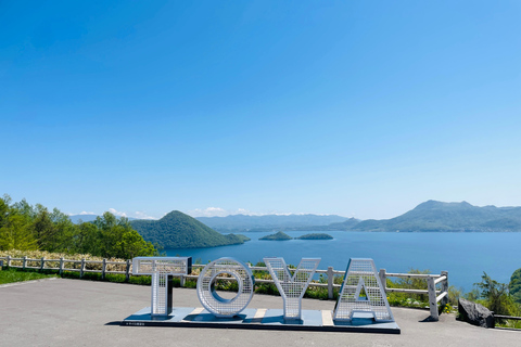 Sapporo: Hokkaido Noboribetsu & Lake Toya Private Day Trip Tour in a Toyota Alphard with a Chinese Driver