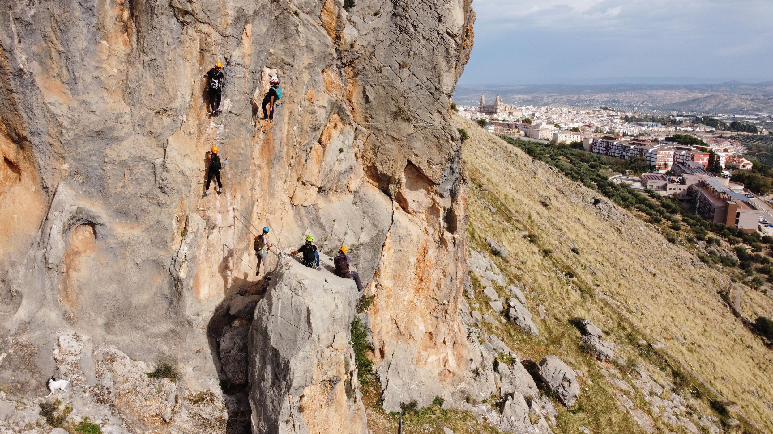 Jaén: Klettersteig Fuente la Peña mit Kletter-Tourguide