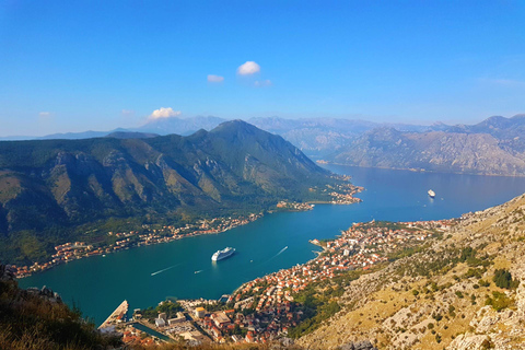 Hiking downhill Krstac to Kotor, visit San Giovanni fortress