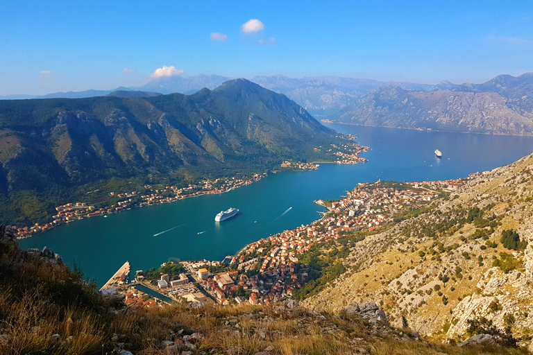 Hiking downhill Krstac to Kotor, visit San Giovanni fortress