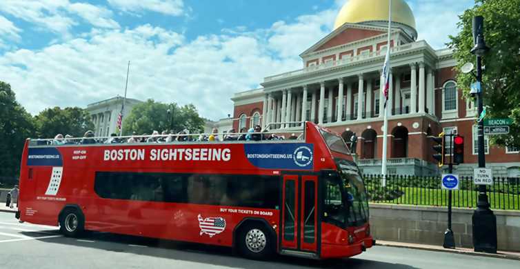 Boston: Hop-on Hop-off Boston Sightseeing Tour with 24 Stops