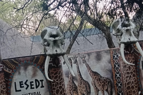 Johannesburg: Local Heritage Lesedi and Wildlife Tour