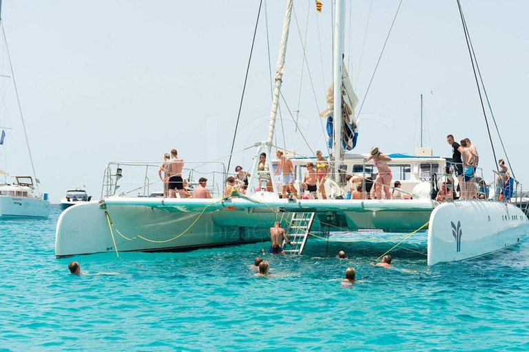Ibiza: Catamaran Cruise to Formentera with BBQ and 2 Swimming Stops 5-Hour Day Trip