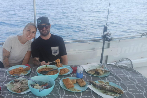 Athens: Fishing Trip Experience on a Boat with Seafood Meal