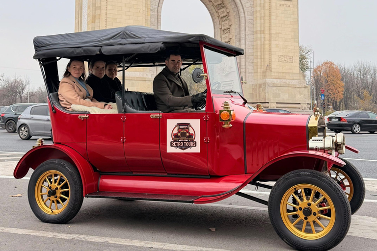 Bucharest: Private City Tour by Electric Retro Car Bucharest: Complete 2-Hour City Tour by Retro Electric Car