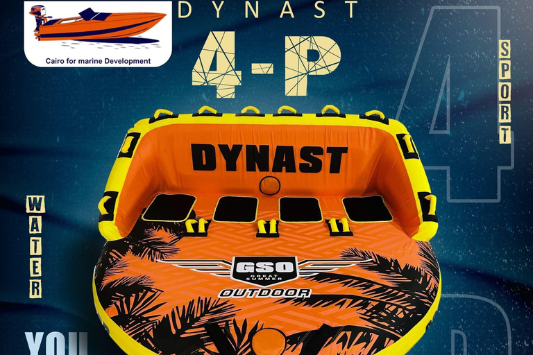 Hurghada: Sporty wodne, łódź bananowa i nurkowanie z rurkąBanan, przejażdżka sofą, nurkowanie z rurką i obserwacja delfinów