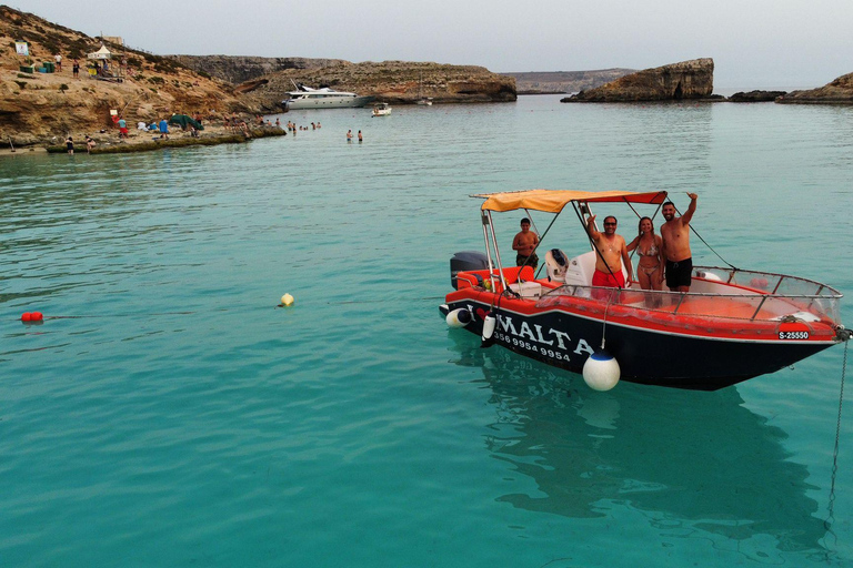 Malta: Passeio de barco privado a Comino e à Lagoa Azul