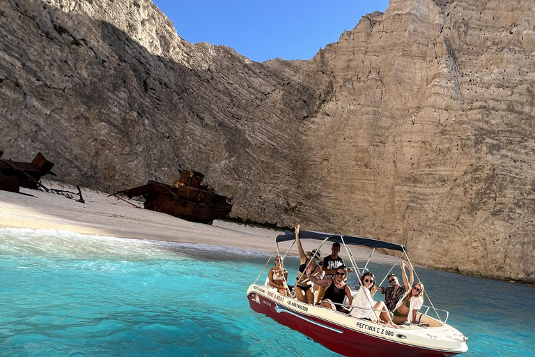 Zakynthos: Shipwreck and Caves Boat Rental Without Skipper Zakynthos: Shipwreck and caves private boat without captain
