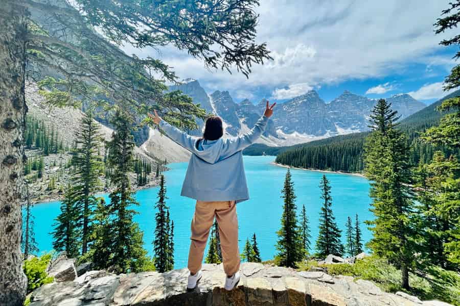 Banff: Lake Louise und Moraine Lake Rückfahrt mit dem Shuttle-Service. Foto: GetYourGuide
