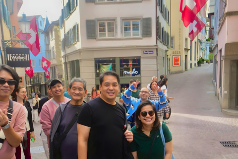 Zurich : visite citadine privée avec photos et trajet en téléphérique