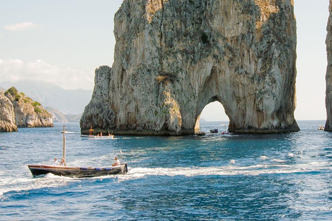 From Naples: Complete Capri Guided Boat and Bus Tour