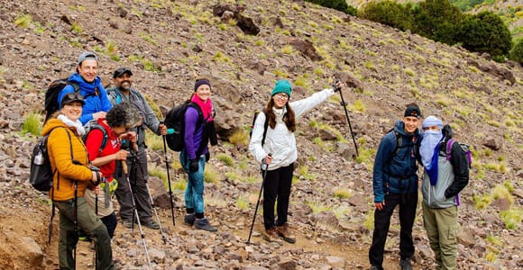 Marrakech : 2 jours de randonnée sur le mont Toubkal Toubkal : randonnée de 2 jours avec 1 nuit d&#39;hébergement et repas