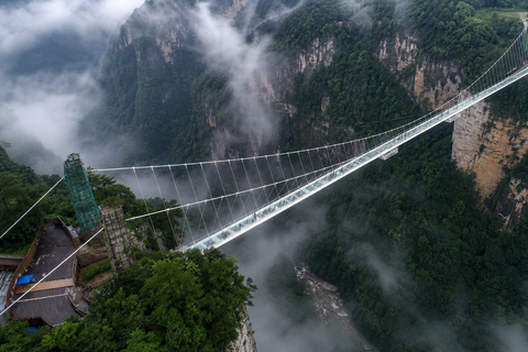 Zhangjiajie: Grand Canyon & Glass Bridge E-Ticket Options English Guide Service Only