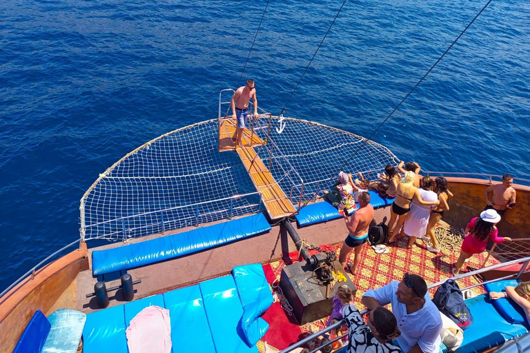 Alanya: Hidden Caves & Cleopatra Beach Catamaran Cruise Without Hotel Transfer