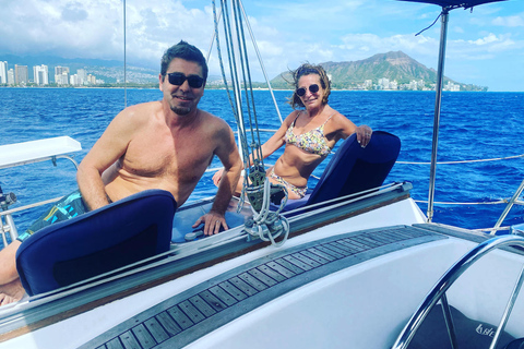 Oahu : Waikiki sailing turtle snorkeling in small groups Oahu : Waikiki sailing turtle snorkeling