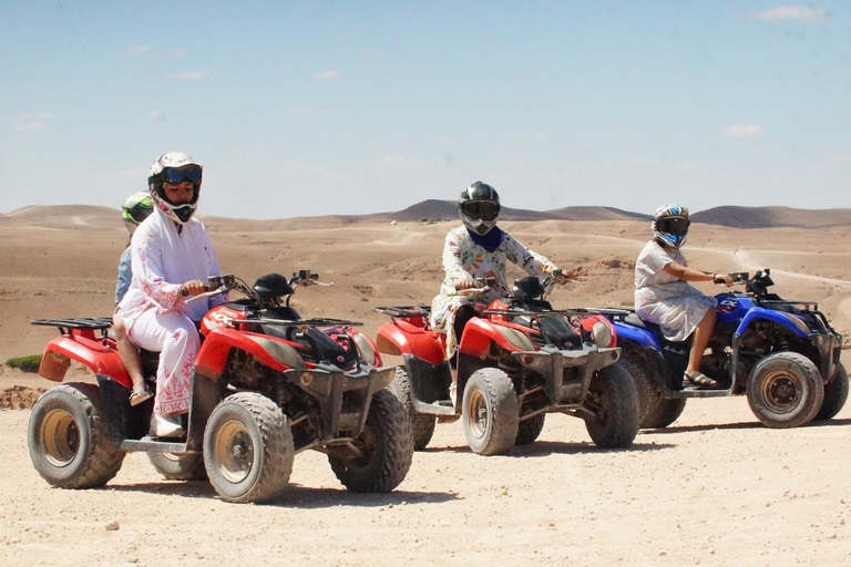 Agafay Magic : Dîner, balade à dos de chameau et randonnée en quad