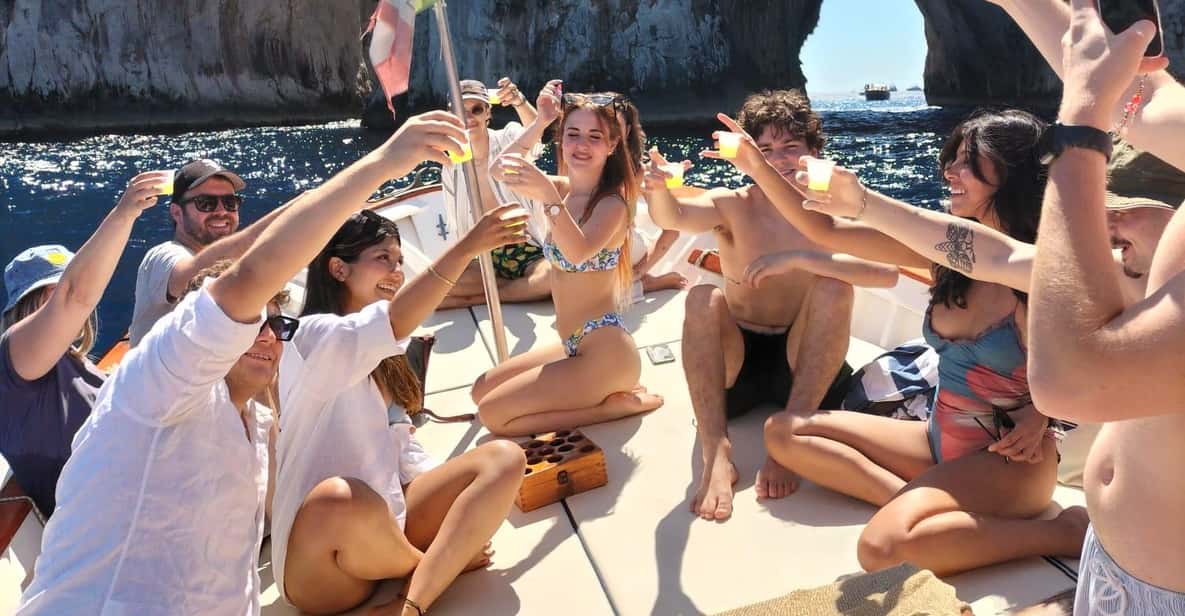 Capri by Boat for Small Groups: Limoncello and Caprese Cake — a boat tour from Capri, Italy