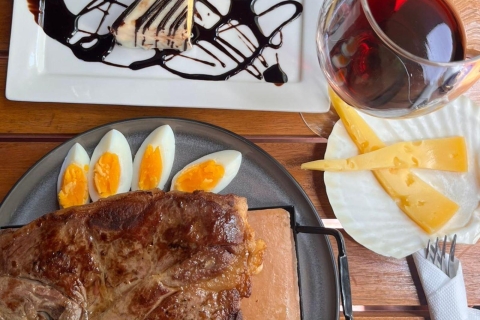 Experiencia gastronómica completa: Carne, queso y vino uruguayos