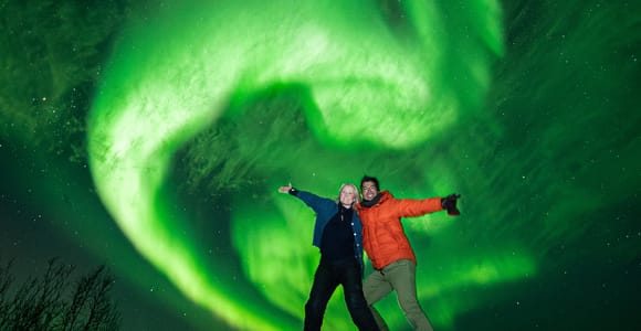 Tromsø: Northern Lights Minibus Chase | Local Guide & Photos