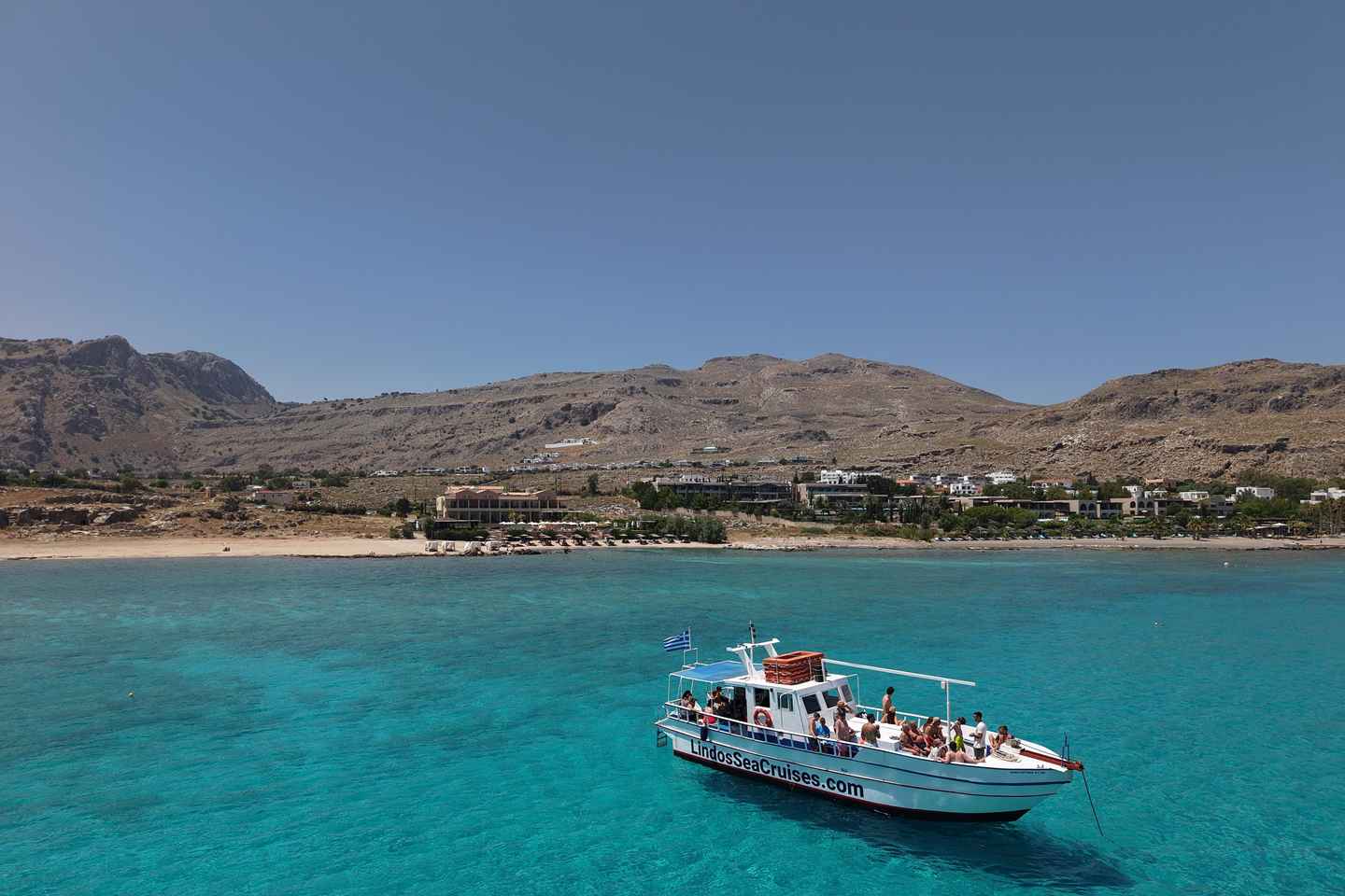 Lindos, Pefkos: Crucero al Atardecer Todo Incluido Summer Breeze