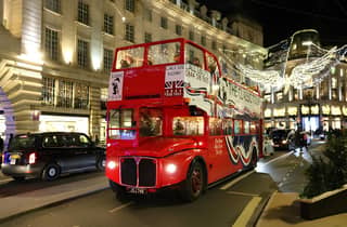 Edinburgh: Weihnachtslichter-Tour im Oldtimer-Bus