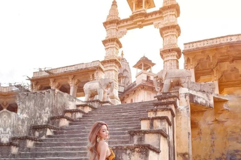 Jaipur : Visite Instagram Spot avec un photographe et un guideVisite guidée en voiture avec chauffeur