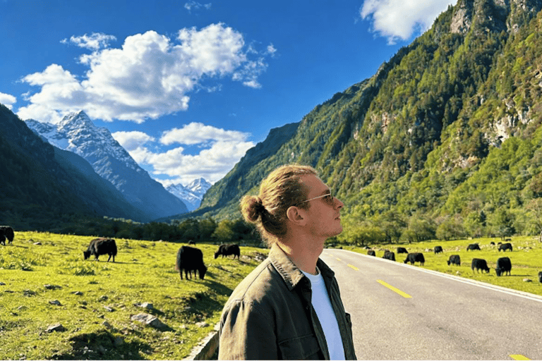 Chengdu: Shuangqiao Gorge Scenic Valley Tour with Transfers Standard Bus Tour Group