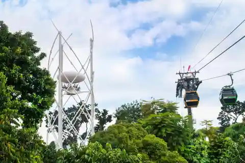 Em Singapura: SkyHelix Sentosa Passeio de gôndola ao ar livre