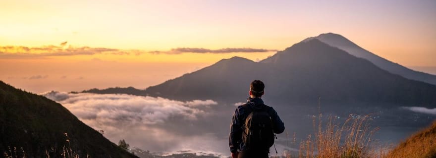 Bali : randonnée sur le mont Batur au lever du soleil et aventure en bouée