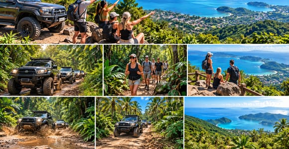 Koh Samui: 4WD Tour with Nature Walk and Mountain Viewpoint