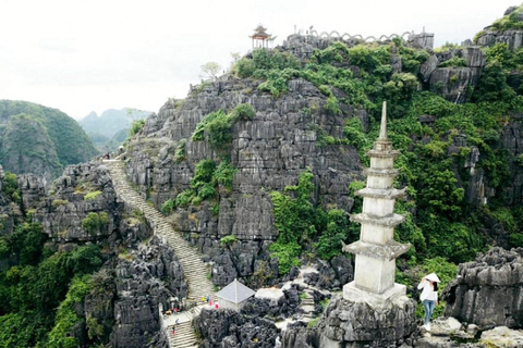 Trang An Boot, Bai Dinh Pagode, &amp; Mua Grot Dagvullende Tour