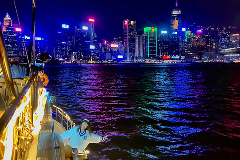 Hong Kong: Victoria Harbour ou Symphony of Light Show CruiseHappy Hour - Cruzeiro noturno no Victoria Habour (Tsim Sha Tsui)