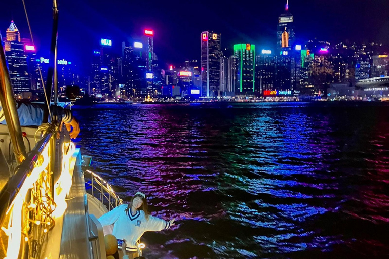 Hong Kong: Victoria Harbour ou Symphony of Light Show CruiseHappy Hour - Cruzeiro noturno no Victoria Habour (Tsim Sha Tsui)