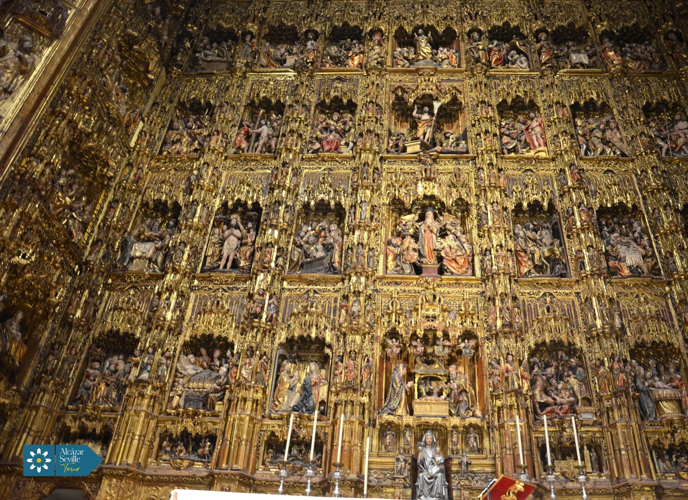 Sevilla: Katedralen, Giralda og Royal Alcázar guidet tur