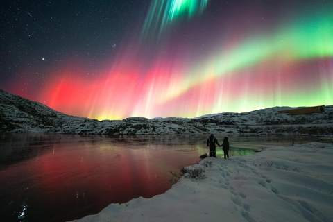 Abisko: Wycieczka fotograficzna z zorzą polarną z kolacją