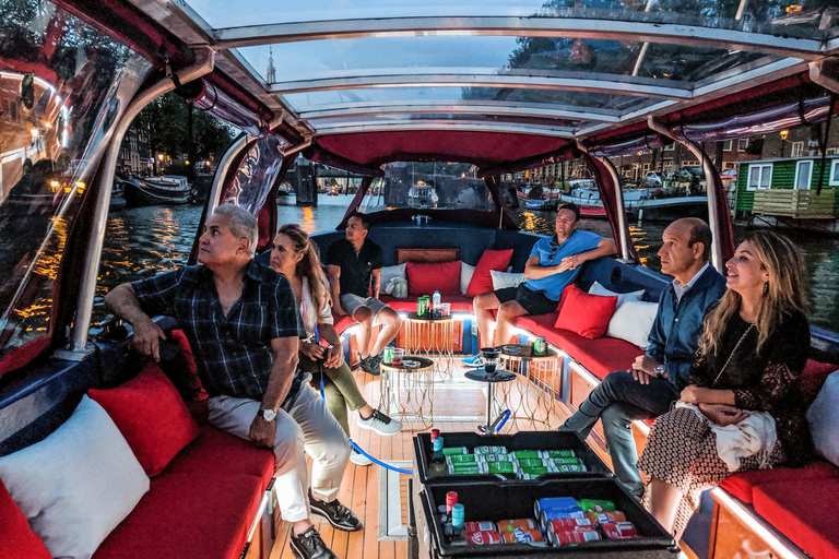 Amsterdam: Rök och Lounge City Boat Cruise70-minuters 420-vänlig City Lounge Cruise (valfria drycker)