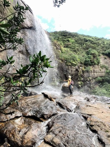 Visit Knuckles Mountain Range Trekking Kota Ganga Waterfall Chain in Sigiriya, Sri Lanka