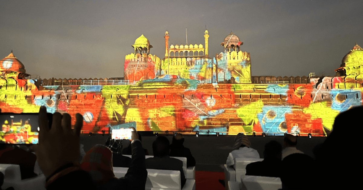 From Delhi: Red Fort Light & Sound Show with Guide | GetYourGuide