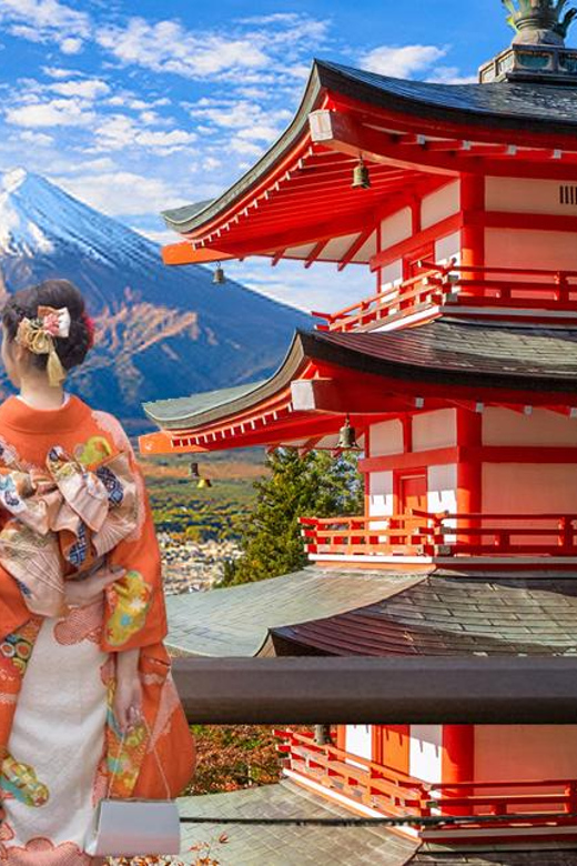 東京発：富士山、大石公園、河口湖、忍野八海をご案内いたします