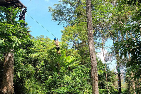 Phuket: Jungle Xtrem Avonturen en Zipline ParkAvontuur voor gevorderden met 45 platforms