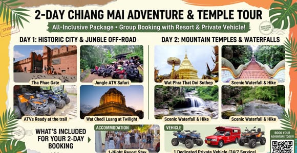 Chiang Mai: 2-Day RedTruck Doi Suthep and Pang Hai Adventure
