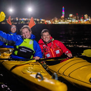 Auckland: Sunset & Night Sea Kayak Tour to Rangitoto Island