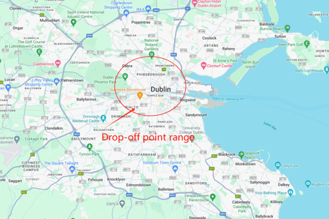 Do aeroporto de Dublin: Traslado particular de ida para Dublin