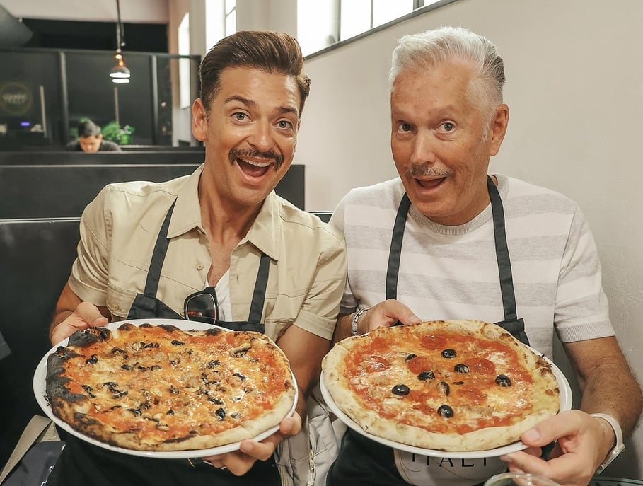 Rom: Pizza- und Tiramisù- oder Eis-Kurs mit Spitzenwein Rom: Pizza- und ...
