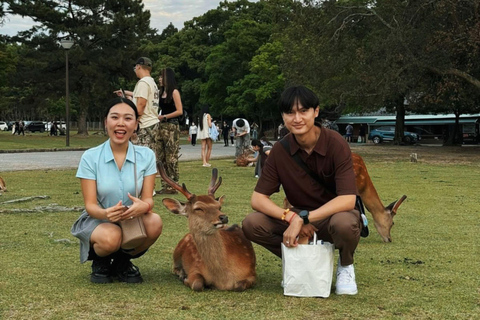奈良公园：隐秘小径与鹿群导览之旅（含接送服务）