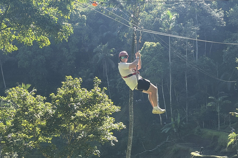 Bali/Ubud: Zipline 2-ways with combo Alas Harum Tour Zipline with Riceterrace Alas Harum Tour meet at venue