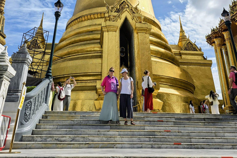 Bangkok: Floating & Railway Markets & Grand Palace Tour Hotel Pick-Up (Tour ends at Grand Palace)