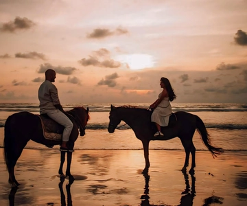 Bali: Horse Riding Tour on Seminyak Beach Include Transport